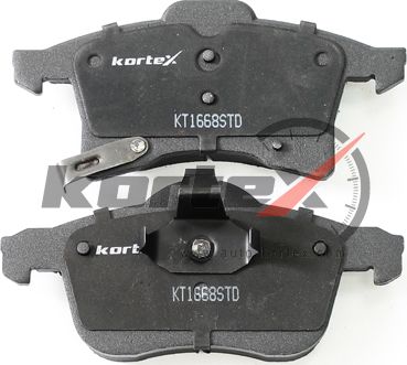 Колодки тормозные OPEL Astra G,H,Zafira A передние (4шт.) KORTEX. Артикул KT1668STD