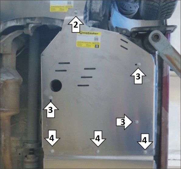 Защита Мотодор для предпускового подогревателя Volkswagen Multivan T6.1 2019-2026. Артикул 72702