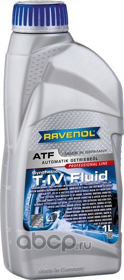 RAVENOL ATF T-IV Fluid Масло трансмиссионное синт. 1L. Артикул 1212102001