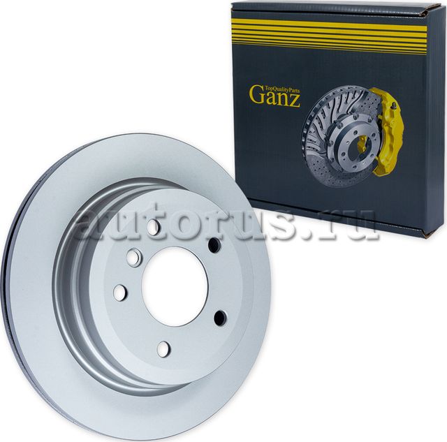 Диск тормозной задний с покрытием (Ganz). Артикул GIJ06074