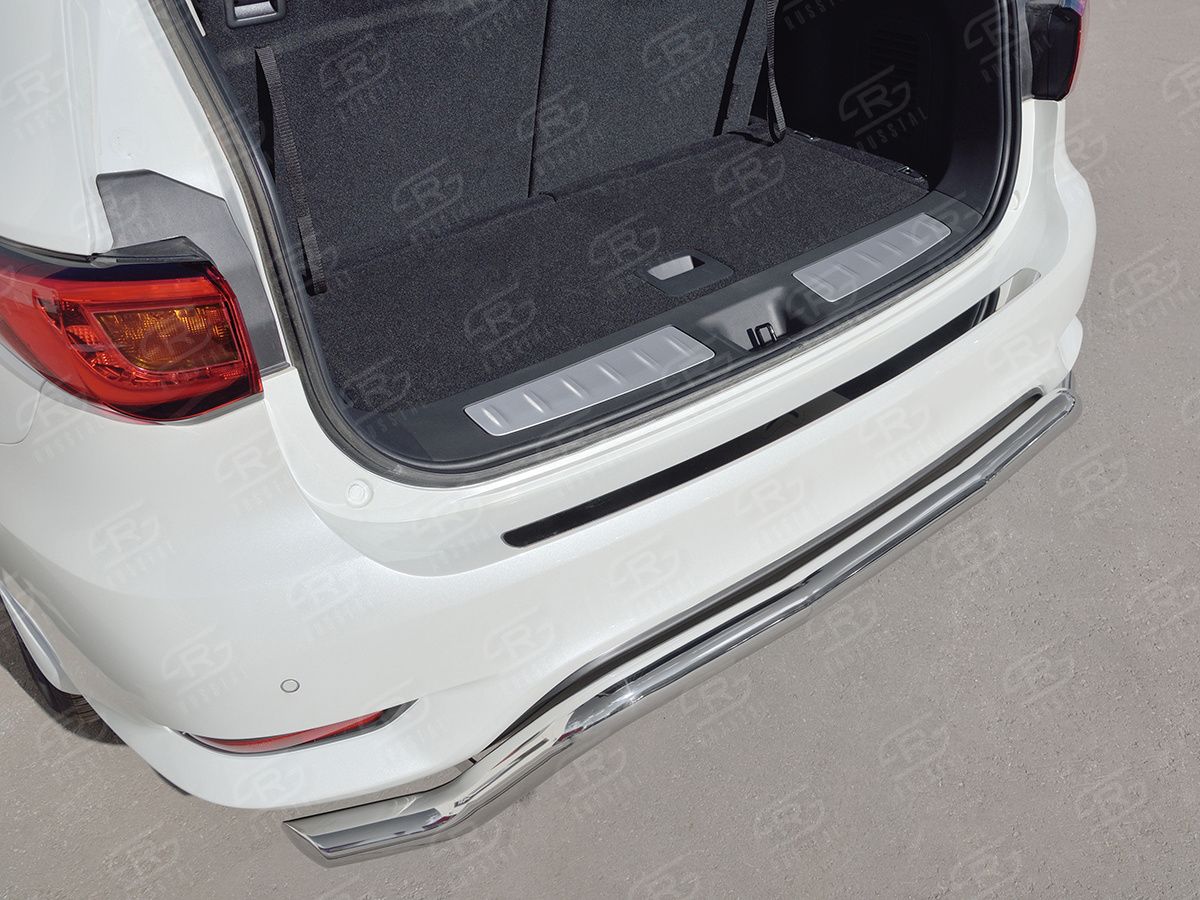 Накладка RusStal на задний бампер для Infiniti QX60 2016-2026. Артикул IQXN-002691