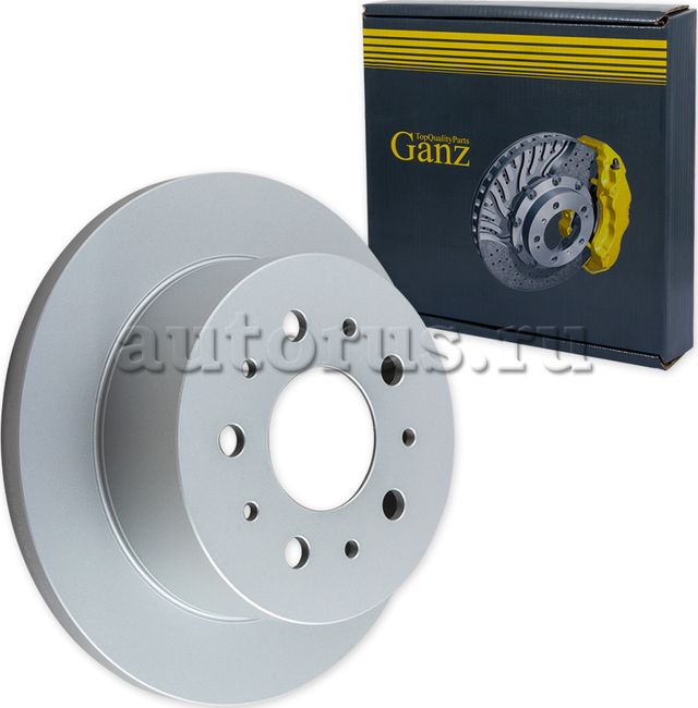 Диск тормозной задний с покрытием (Ganz). Артикул GIJ06076