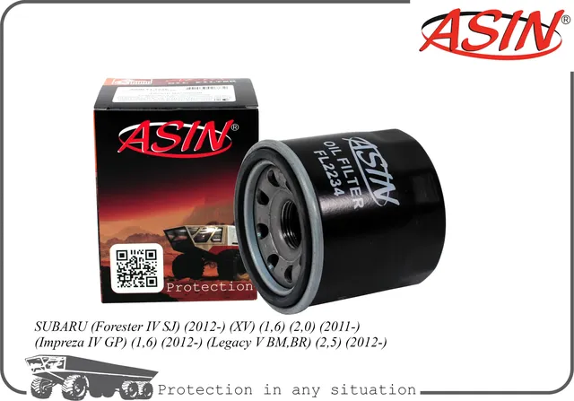 Фильтр масляный 15208-AA160ASIN.FL2234 ASIN Asin. Артикул ASINFL2234
