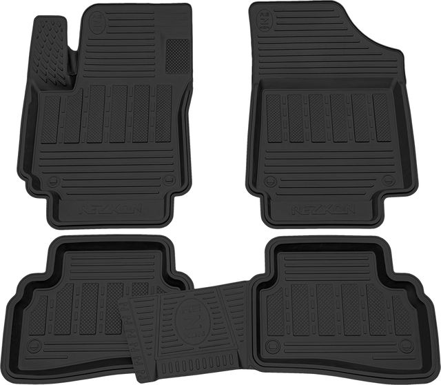 Коврики Rezkon резиновые для салона Hyundai Creta I 2016-2021. Артикул 1020065100