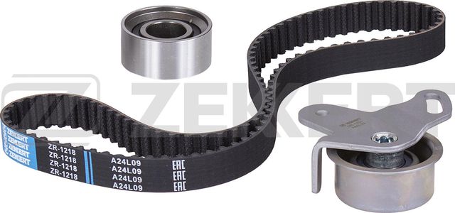 Ремень ГРМ с роликами (комплект) Zekkert (HNBR (Hydrierter Acryl-Nitril-Butadien-Kautschuk)) для Hyundai Getz I 2002-2010. Артикул ZR-1218