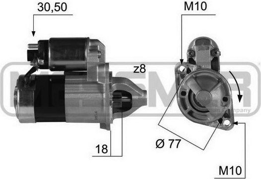 Стартер Era OEM для Hyundai Elantra IV (HD) 2006-2010. Артикул 220384