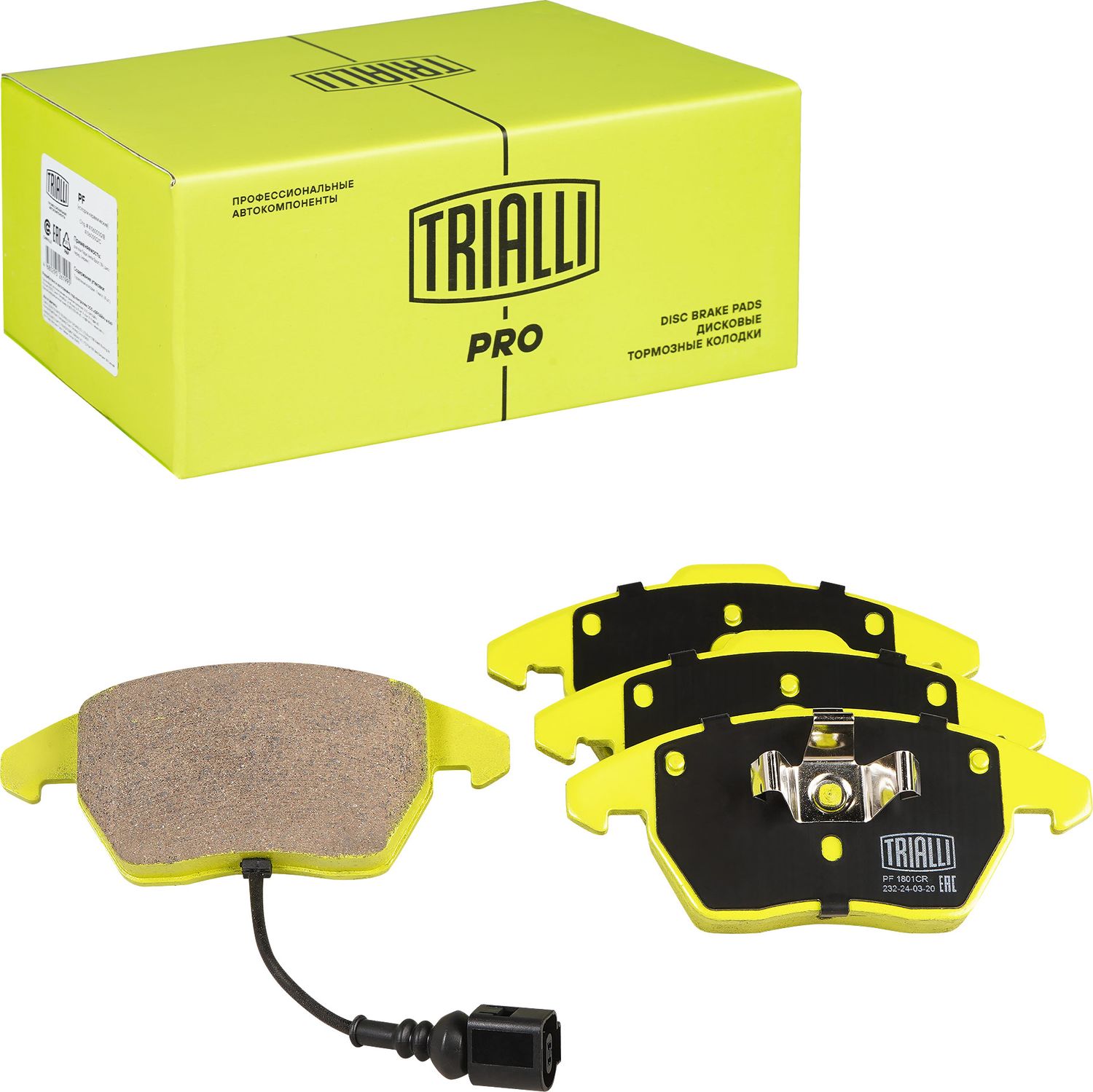 Тормозные колодки Trialli (Керамика). Артикул PF 1801CR