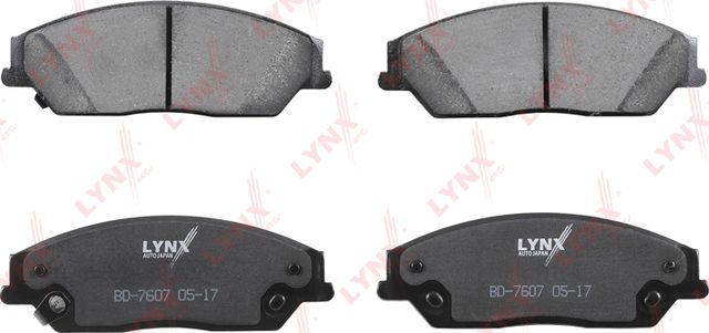 Тормозные колодки LYNXauto для BYD F8 (S8) 2009-2013. Артикул BD-7607