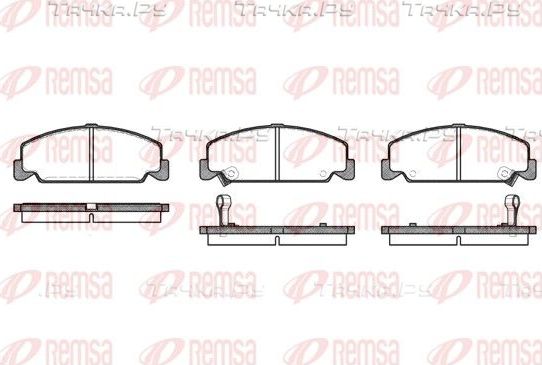 Тормозные колодки Remsa передние для Honda Civic IV 1987-1995. Артикул 0182.12