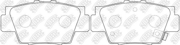 Тормозные колодки NiBK задние для Acura NSX I 1990-2005. Артикул PN8307