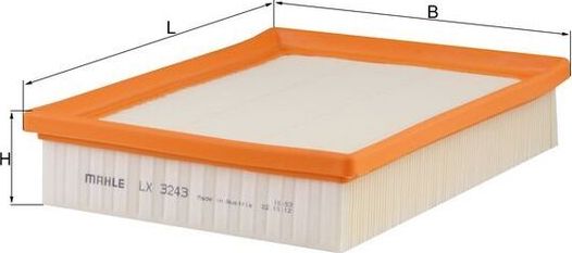 Воздушный фильтр Mahle. Артикул LX 3243