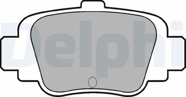 Тормозные колодки Delphi (органический) задние для Nissan Micra K11 1992-2003. Артикул LP780