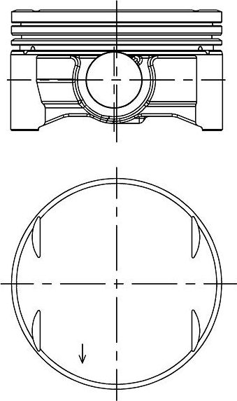 Поршень Yenmak для BMW 3 IV (E46) 2000-2006. Артикул 31-04620-050