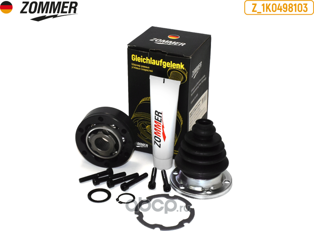 Шрус внутренний Octavia A5 1.6i MT ZOMMER. Артикул Z1K0498103