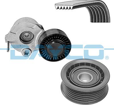 Приводной ремень поликлиновой с роликами (комплект) Dayco для Audi Q7 I (4L) 2007-2015. Артикул KPV729