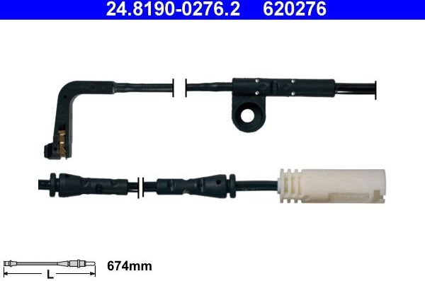 Датчик износа тормозных колодок  ATE для BMW 6 II (E63/E64) 2005-2010. Артикул 24.8190-0276.2