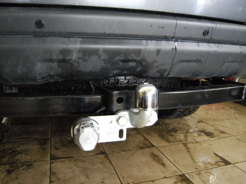 Фаркоп Лидер-Плюс для Mitsubishi Pajero Sport II 2008-2016. Фланцевое крепление. Артикул M115-F