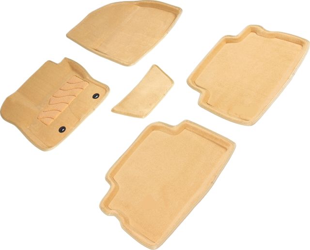 Коврики Seintex 3D ворсовые для салона Ford Kuga II 2013-2016 Бежевые. Артикул 84712