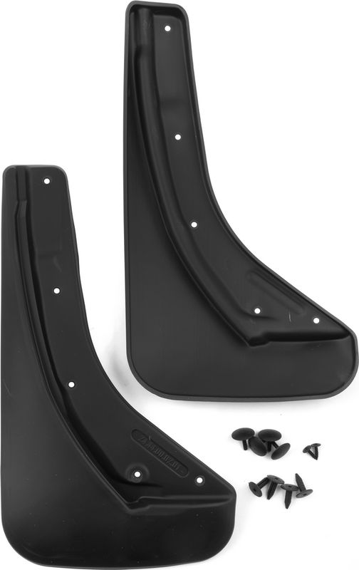 Брызговики Frosch (в коробке) задняя пара (без расширителей арок) для Skoda Karoq 2020-2026. Артикул NLF.02444.E13