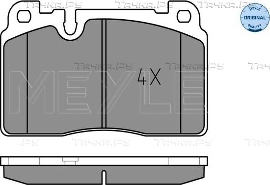 Тормозные колодки Meyle Original передние для Audi SQ5 I (8R) 2012-2015. Артикул 025 256 4316