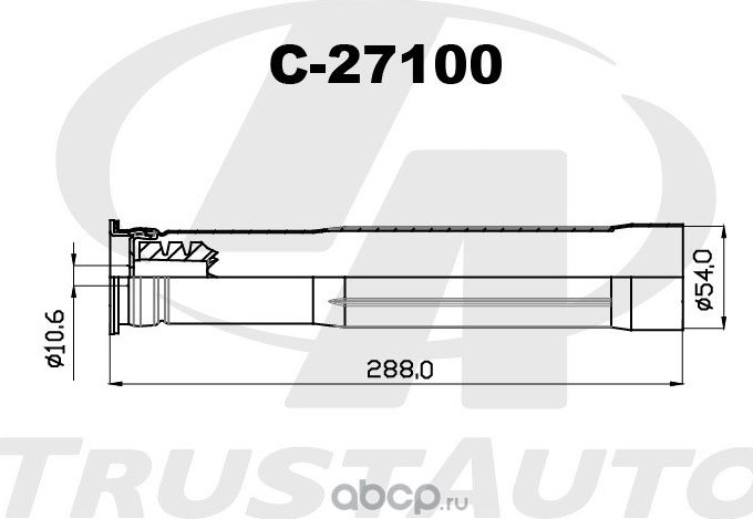 Защитный комплект амортизатора ТА (Trustauto). Артикул C27100