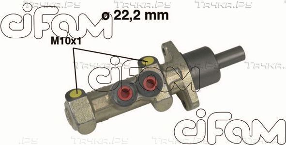 Тормозной цилиндр главный Cifam (Чугун) для Fiat Scudo I 1996-2006. Артикул 202-227