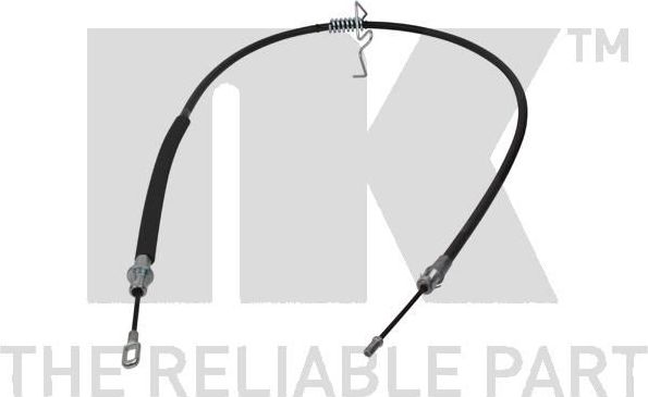 Трос ручника (тросик ручного тормоза) NK. Артикул 9025195