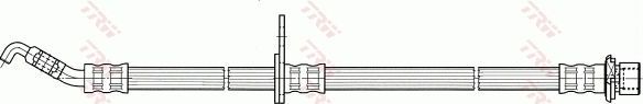 Тормозной шланг TRW задний правый для Toyota Highlander I (U20) 2003-2010. Артикул PHD642