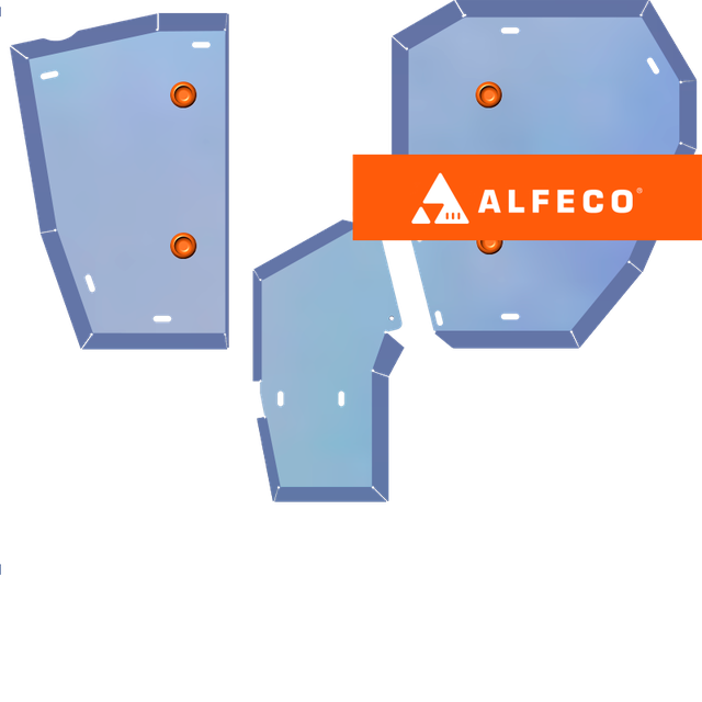 Защита алюминиевая Alfeco для топливного бака Mitsubishi Outlander III 4WD 2012-2026. Артикул ALF.14.54al