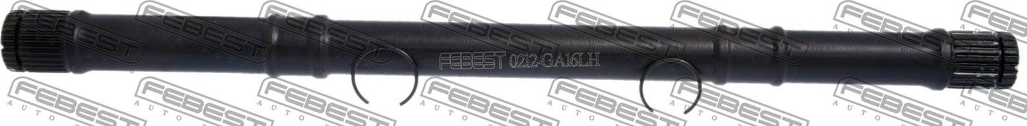 Полуось (привод в сборе, приводной вал) Febest. Артикул 0212-GA16LH