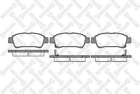 Тормозные колодки Stellox. Артикул 833 000-SX