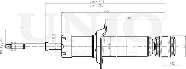 Амортизатор подвески (Unio). Артикул SAB-10398