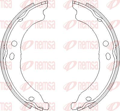 Тормозные колодки (стояночная тормозная система) Remsa. Артикул 4750.00