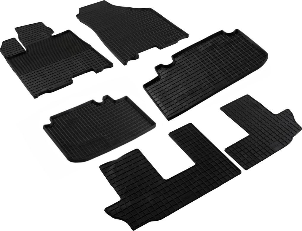 Коврики резиновые Seintex с узором сетка для салона Changan CS95 Plus 2023-2026. Артикул 317195