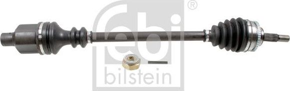 Полуось (привод в сборе, приводной вал) Febi Bilstein передняя правая для Renault Clio II 1998-2013. Артикул 184837