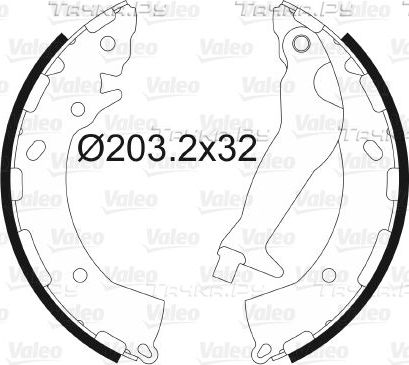 Тормозные колодки Valeo задние для Kia Rio III 2011-2014. Артикул 564169