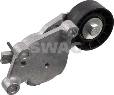Натяжной ролик (натяжитель) приводного клинового зубчатого ремня SWAG (алюминий). Артикул 62 92 2369