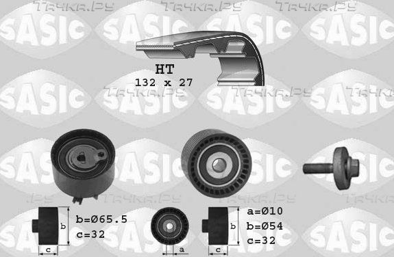 Ремень ГРМ с роликами (комплект) Sasic для Renault Modus I 2004-2012. Артикул 1754012
