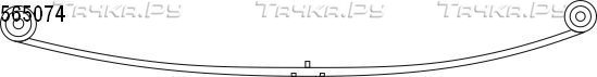Рессора CS-Germany задняя для Ford Transit Torneo VII 2006-2014. Артикул 10.565.074.00