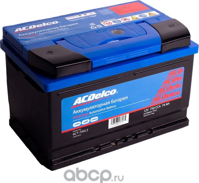 Аккумулятор ACDelco для Chevrolet Captiva I 2006-2018. Артикул 19375473