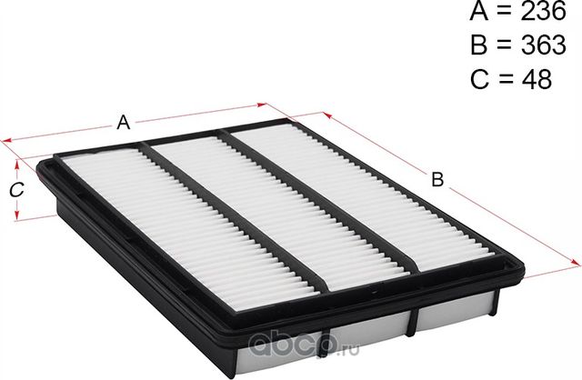 Фильтр воздушный MITSUBISHI PAJERO/MONTER 99 (Hosu). Артикул HSAF0021
