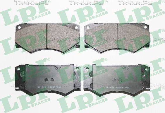 Тормозные колодки LPR. Артикул 05P180