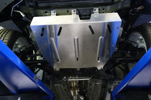 Защита алюминиевая ТСС (4 мм) для картера и КПП Jeep Compass I рестайлинг MK 2011-2016. Артикул ZKTCC00082