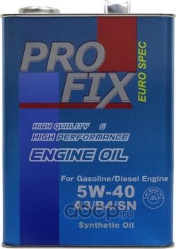 PROFIX ENGINE OIL SN/A3/B4 5W-40 4Л МАСЛО МОТОРНОЕ. Артикул SNA3B45W40C