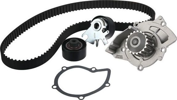 Помпа (водяной насос) с комплектом ремня ГРМ Zentparts. Артикул Z37708