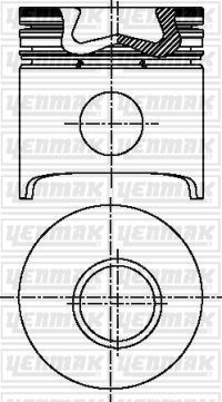 Поршень Yenmak для Renault Master I 1989-1998. Артикул 31-03687-060