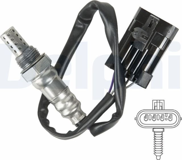 Лямбда-зонд (кислородный датчик) Delphi для Daewoo Kalos 2002-2007. Артикул ES20135-12B1