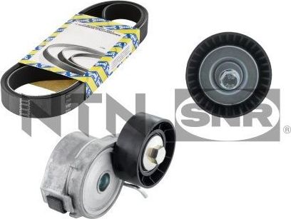 Приводной ремень поликлиновой с роликами (комплект) NTN / SNR. Артикул KA852.04