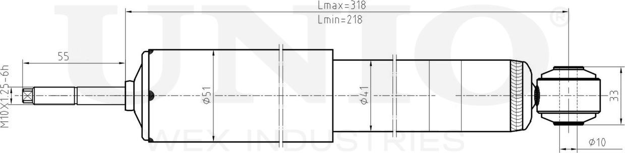 Амортизатор подвески (Unio). Артикул SAB-20023