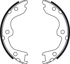 Тормозные колодки (стояночная тормозная система) TRW задние для Infiniti QX50 I 2013-2017. Артикул GS8730